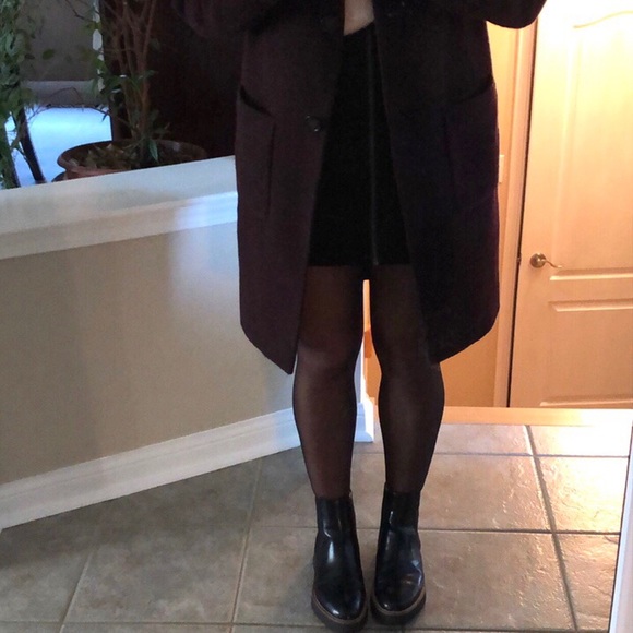 Black Wilfred Suede Zip Front Skirt - Picture 6 of 12